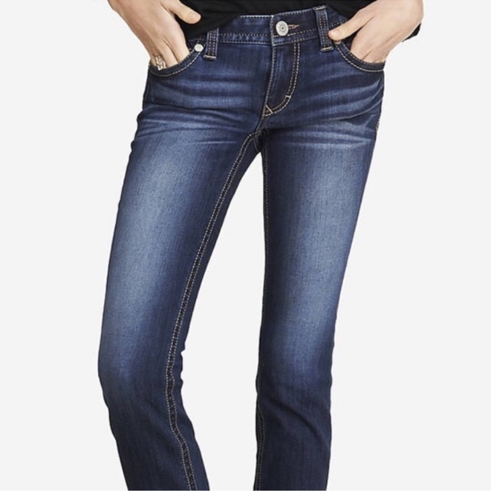 Express Blue Stella skinny leg Jeans Classic Style size 8. In perfect condition!